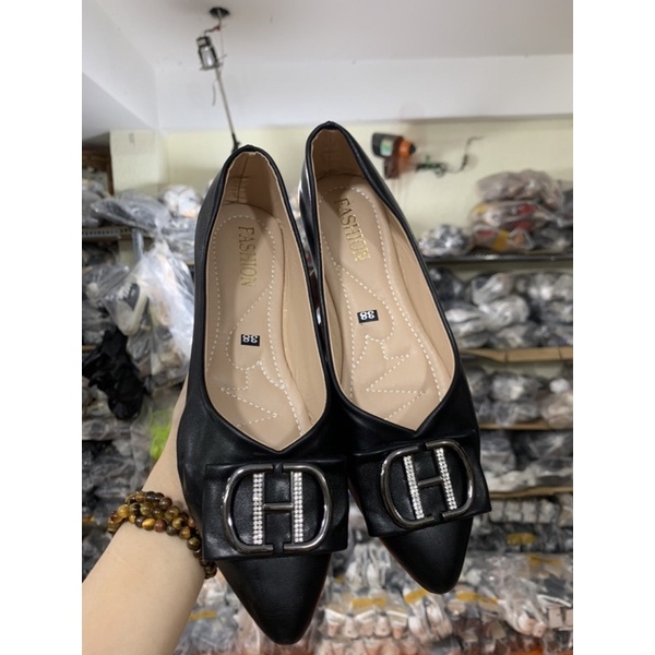 Giày búp bê đế bằng bệt siêu êm chân đi học công sở rẻ đẹp thời trang