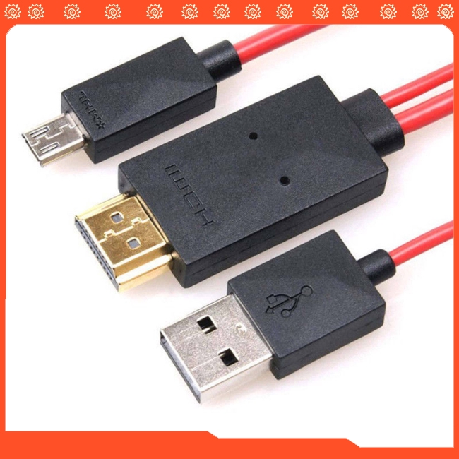 Micro USB to HDMI 1080P HD TV Cable Adapter for Android Samsung Phones 11PIN