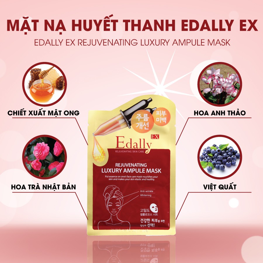 Mặt nạ huyết thanh Edally EX - Rejuvenating Luxury Ampoule Mask