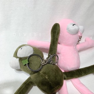 [bán sỉ] móc khoá thú bông hình ếch