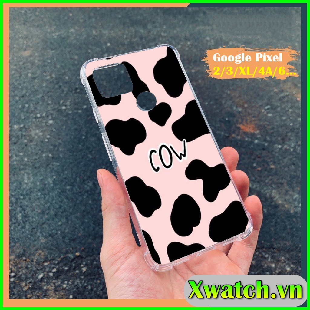 Ốp lưng chống va đập in Bò sữa Google Pixel 7/7 pro 6 6pro 6A 2 2XL Pixel 3 3XL Pixel 3A XL Pixel 4 4XL 4A 4A Pixel 5