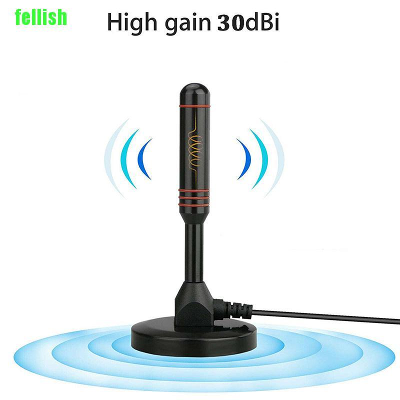 [FEL] 30dbi Powerful DVB-T2 HD antenna DVBT DAB rod antenna + 1x amplifier Do