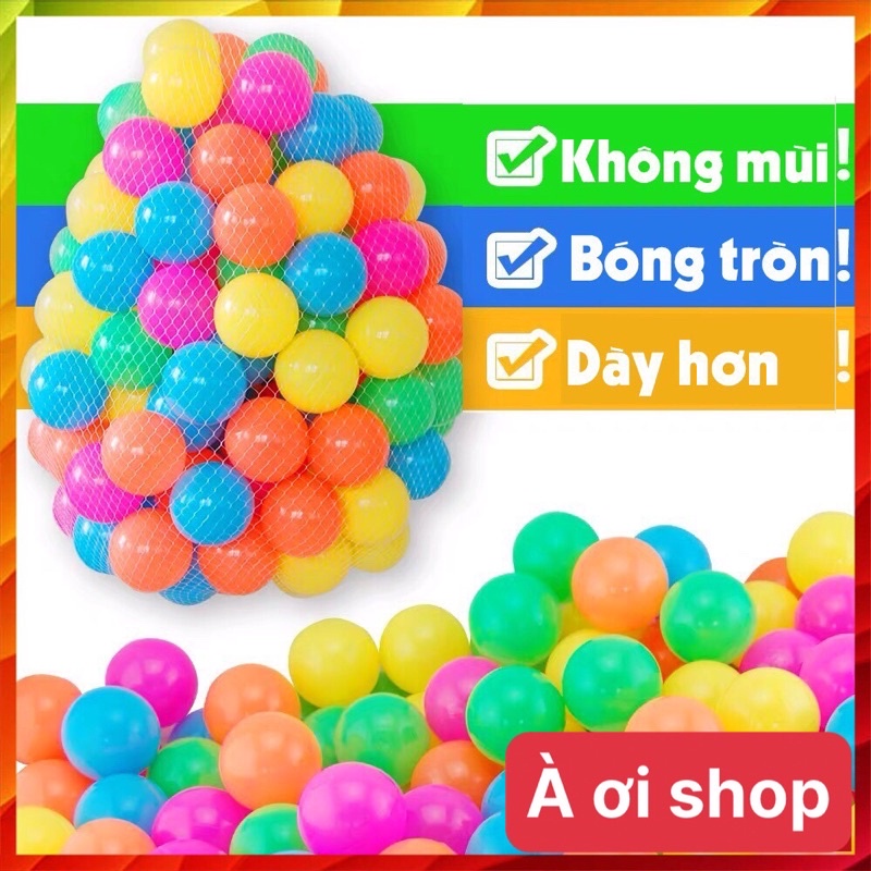 Combo 100 quả bóng nhựa mềm cho bé hàng Việt Nam