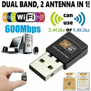 Usb wifi không dây 600mbps 22.4g / 5g hz