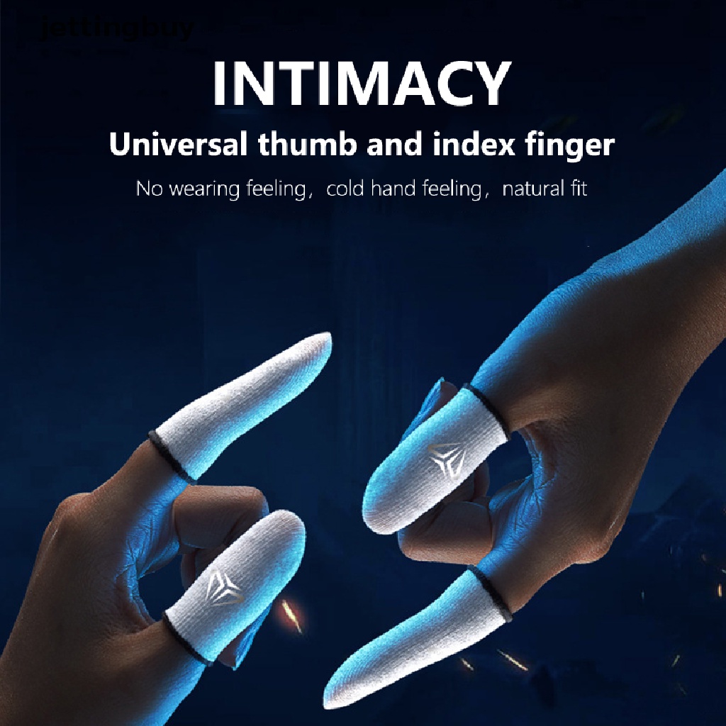 Đôi găng ngón tay Jetting chống mồ hôi thoáng khí QDD dùng chơi game trên điện thoại