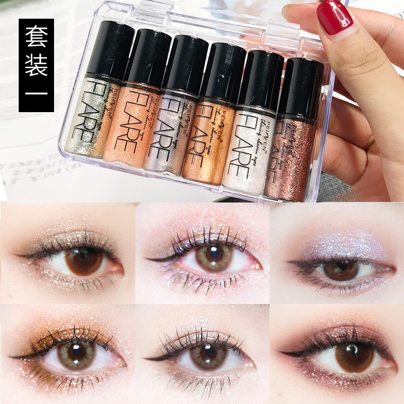 SÉT NHŨ MẮT FLARE/Set màu nhũ đa năng cuốn hút như vì sao đêm