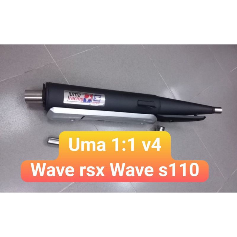 pô uma v4 1. 1 dream. Wave. sirius Wave rsx s110 bllak 2017 2018 +che (móc sẵn chưa bao gồm tiêu pô)