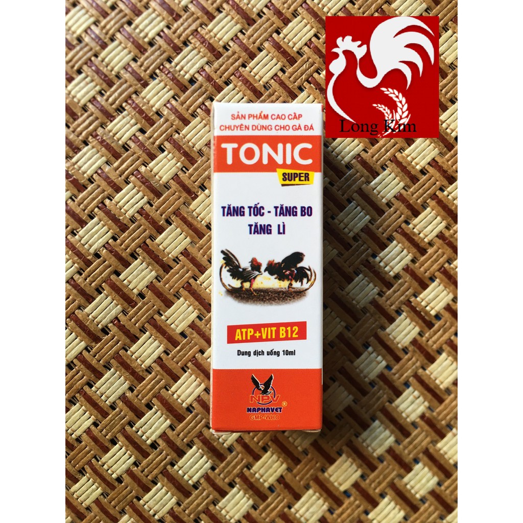 Tăng lực Tonic 10ml Gà đá Tăng tốc, tăng bo, tăng lỳ, Chim căng lửa bền sức