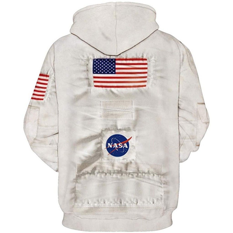 Áo Hoodie In Hình Nhà Du Hành Vũ Trụ NASA 3D Thời Trang Mới Cho Nam Và Nữ