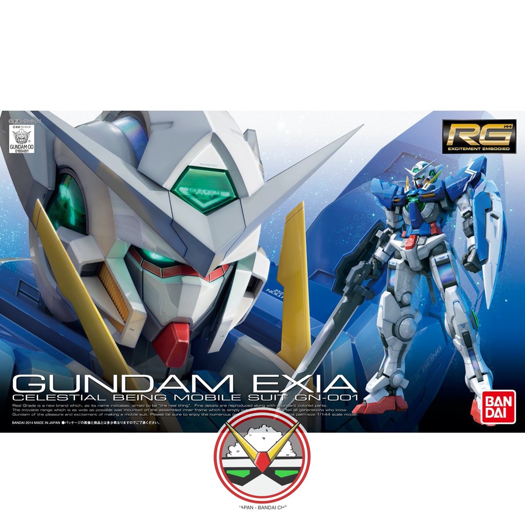MÔ HÌNH GUNDAM BANDAI RG 15 1/144 00 EXIA GUNDAM