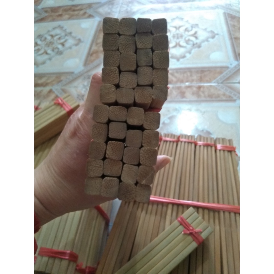 Combo 10 đôi đũa gỗ, đũa tre cao cấp vót tay từ tre già tự nhiên của dân tộc Thái