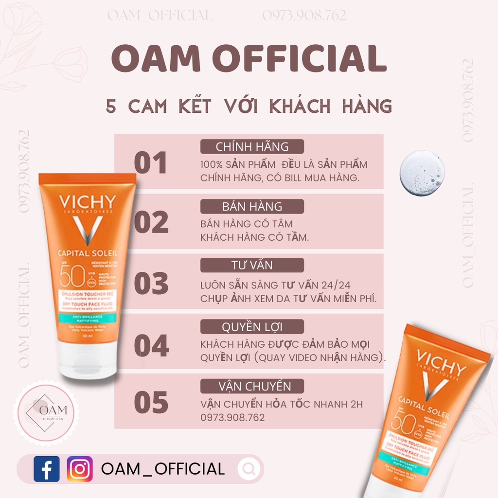 Kem chống nắng Vichy Ideal Soleil Mattifying Dry Touch Face Fluid SPF 50