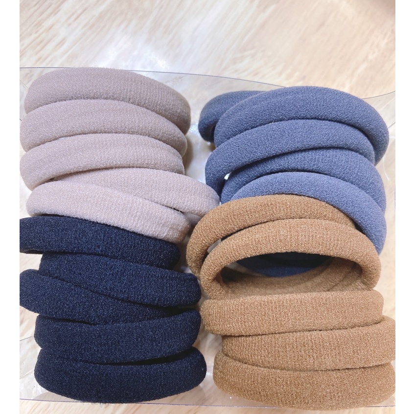 Set 5 dây thun cột tóc trơn siêu bền