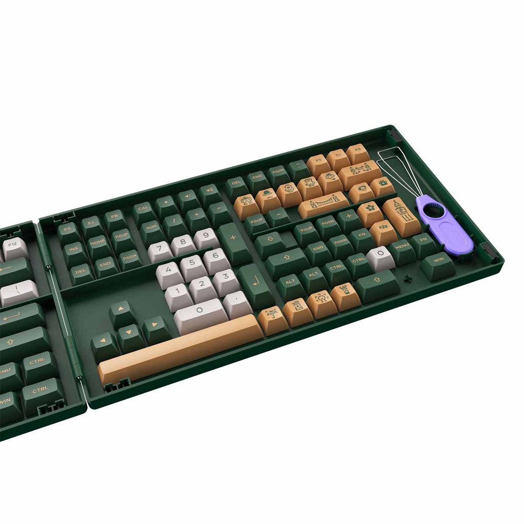 [Mã 154ELSALE2 giảm 7% đơn 300K] AKKO Keycap set – World Tour London (PBT Double-Shot/ASA profile/198 nút)