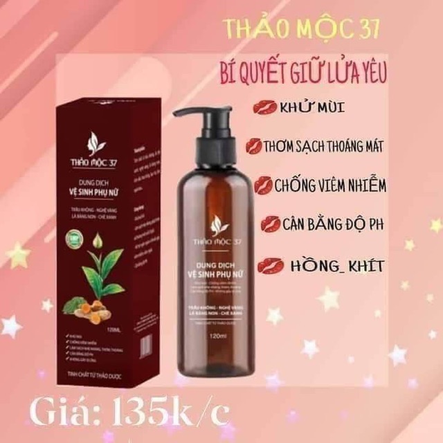 Dung dịch vệ sinh phụ nữ Thảo mộc 37 [FREE SHIP - Chính hãng]