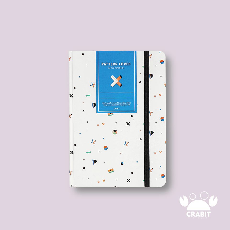 Sổ Crabit A5 ruột dot - Pattern Lover trắng