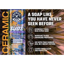 Dung dịch rửa xe đậm đặc có chứa Ceramic Chemical Guys HydroSuds Ceramic Car Wash Soap - 478ml.