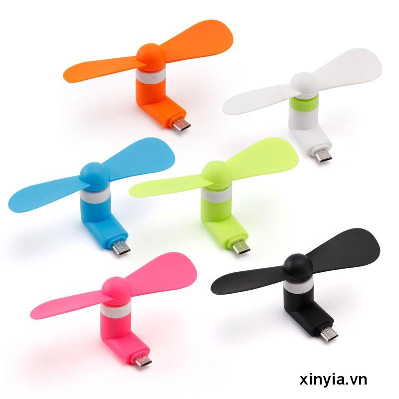 Quạt USB Mini Sáng Tạo Hai Trong Một Cho Điện Thoại Android Apple