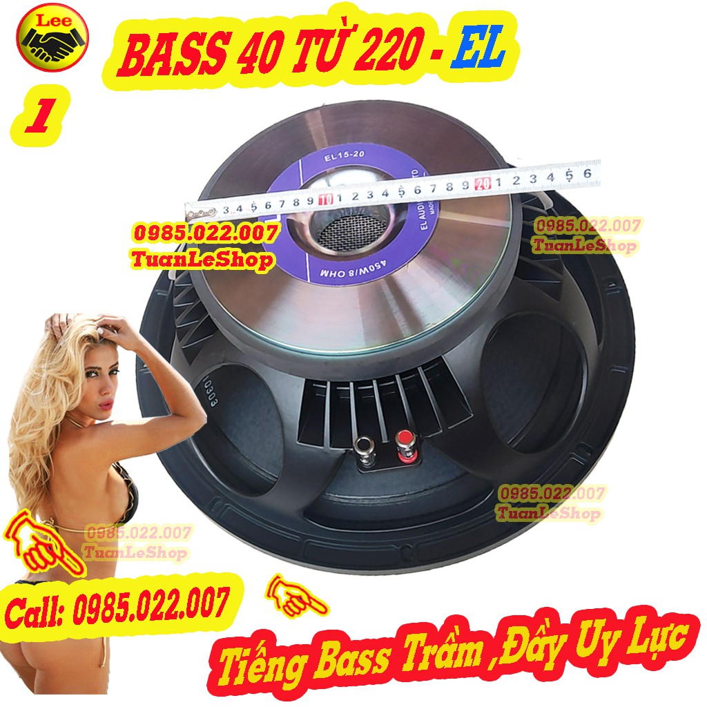 LOA BASS 40 COI 100 TU 220 EL CAO CẤP -LOA  4 TẤC – GIÁ 1 CỦ LOA RỜI