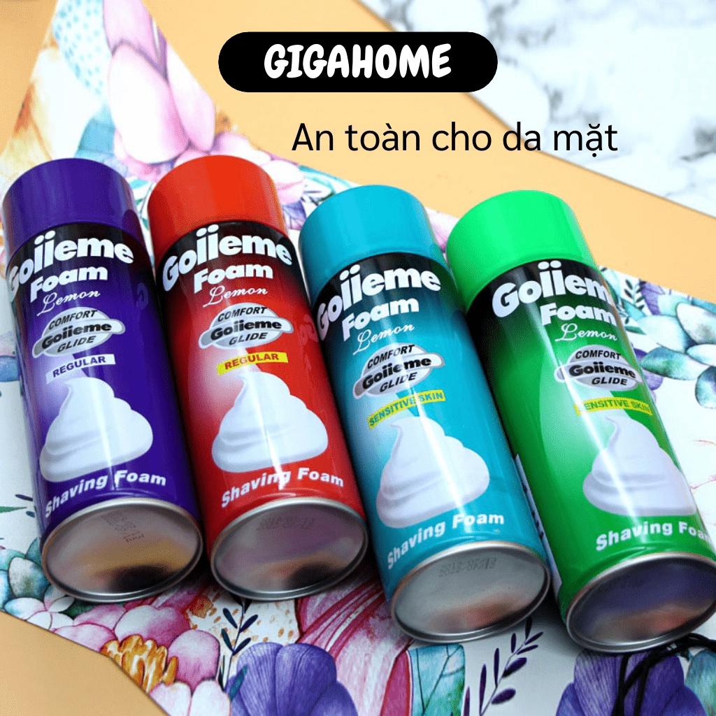 Kem Cạo Râu GIGAHOME Bọt Cạo Râu Goiieme Foam 200ml Làm Mềm Râu Tránh Tổn Thương Da Mặt 8894