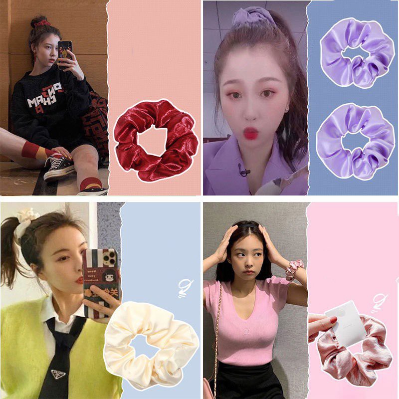 Cột tóc vải scrunchies SC17