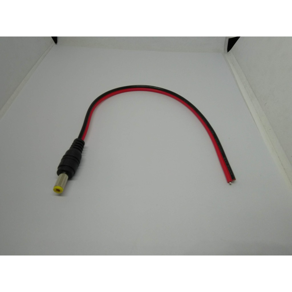 Jack 5.5x2.1mm đã hàn sẵn dây điện đỏ đen