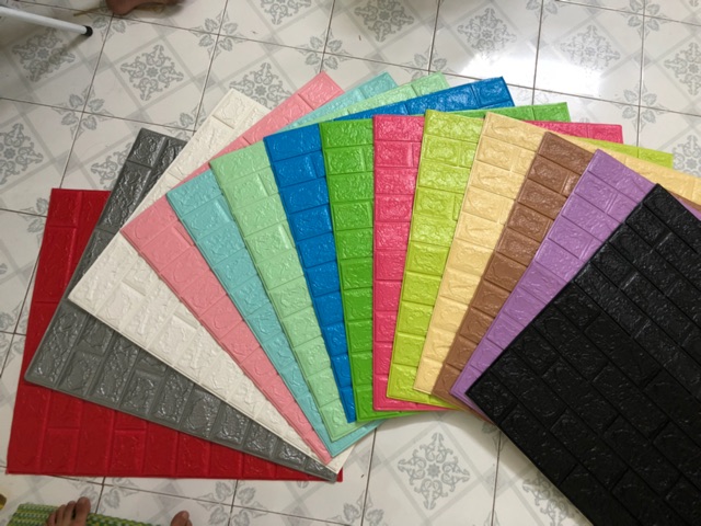 MIẾNG XỐP DÁN TƯỜNG GIẢ GẠCH 70 * 77cm GIÁ RẺ | BigBuy360 - bigbuy360.vn