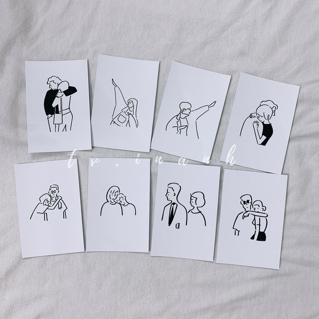 [CÓ SẴN] POSTCARD TRANG TRÍ HÌNH CẶP ĐÔI
