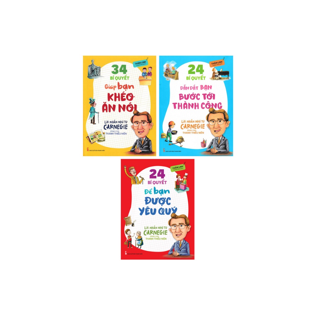 Sách - Combo lời nhắn nhủ từ Carnegie dành cho thanh thiếu niên (Bộ 3 Cuốn)