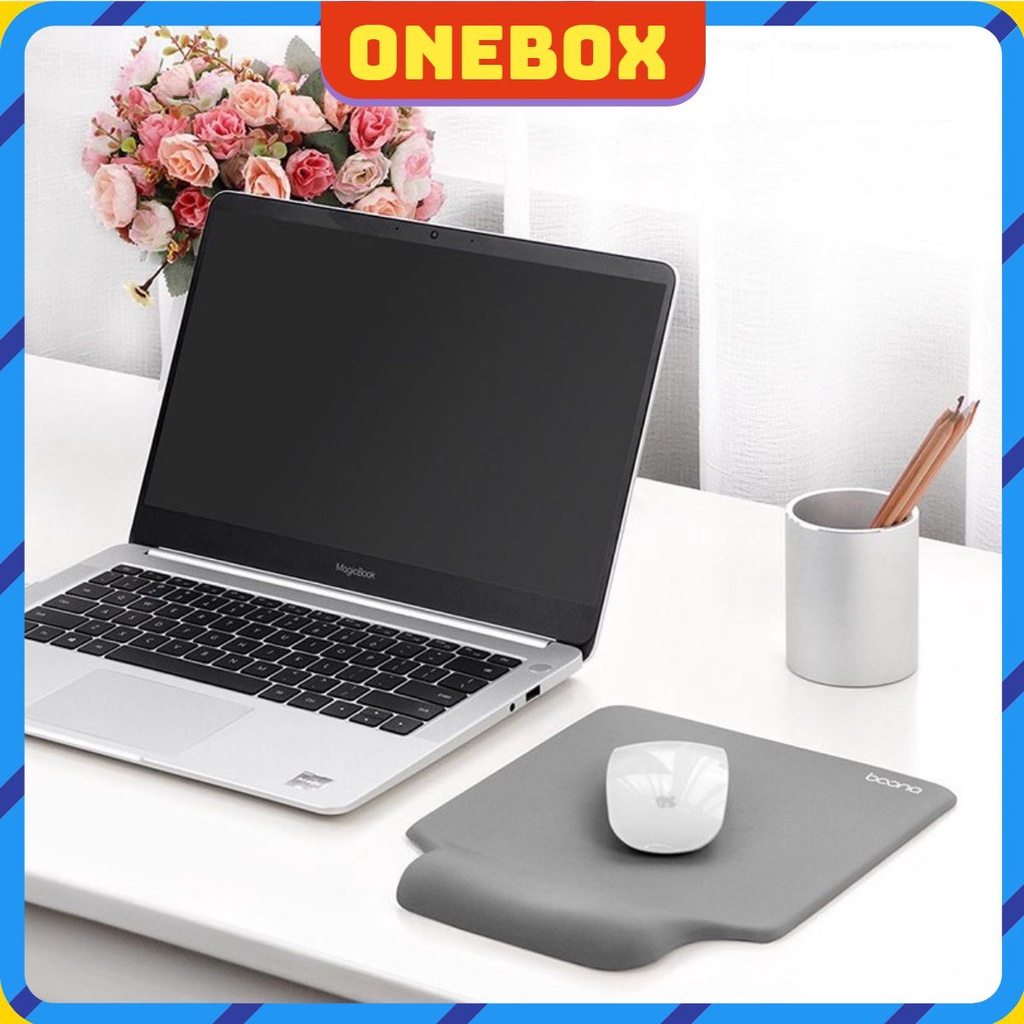 Bàn di chuột ,miếng lót chuột kiêm đệm massage kê tay bàn phím máy tính laptop macbook 2 in 1 tiện lợi Baona (Boona)