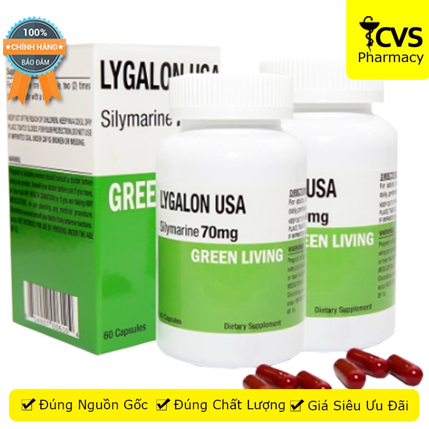 LYGALON Plus Green Living hỗ trợ tăng cường chức năng gan 60v , Cvspharmacy