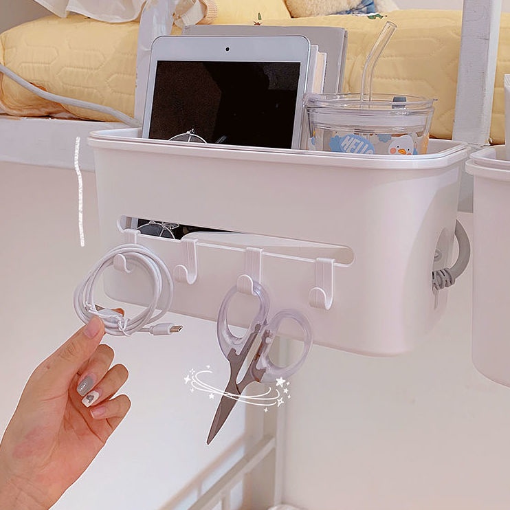 Giỏ Đựng Đồ Có Nắp Đậy Treo Giường Ngủ Ký Túc Xá Tiện Dụng Cho Sinh Viên