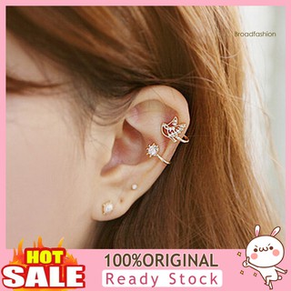 Bông Tai Hình Chim Đính Đá Không Cần Xỏ Lỗ