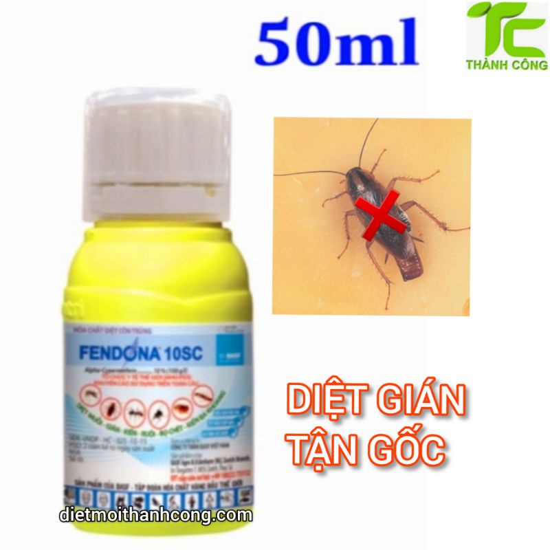 Thuốc diệt gián Fendona 10SC không mùi cao cấp xuất xứ Đức 50ml