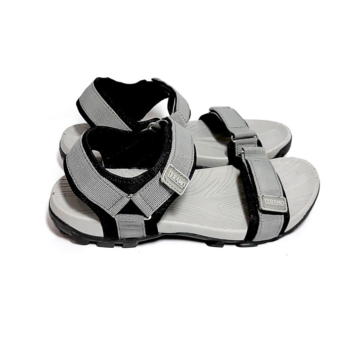 Giày sandal unisex chính hãng Teramo hay sandan TRM01 ghi xám kiểu giày sandal quai ngang