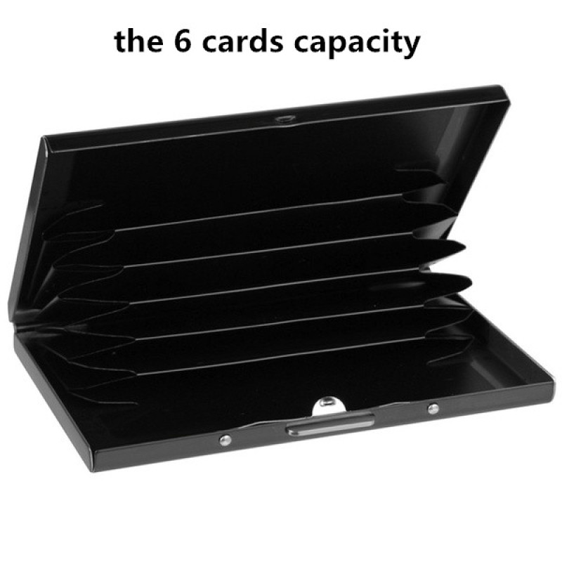 Hộp Đựng Thẻ ID/Thẻ Tín Dụng/Danh Thiếp Bằng Thép Không Gỉ 10 Ngăn Hàng Mới Nâng Cấp Làm Quà Tặng