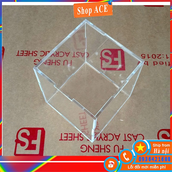 Hộp mica trong suốt 6 tấm mica tự ráp có làm theo yêu cầu
