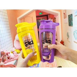 Bình siêu đẹp hai lớp, 500ml, pha shake chất lượng, tặng kèm con lắc quả khế