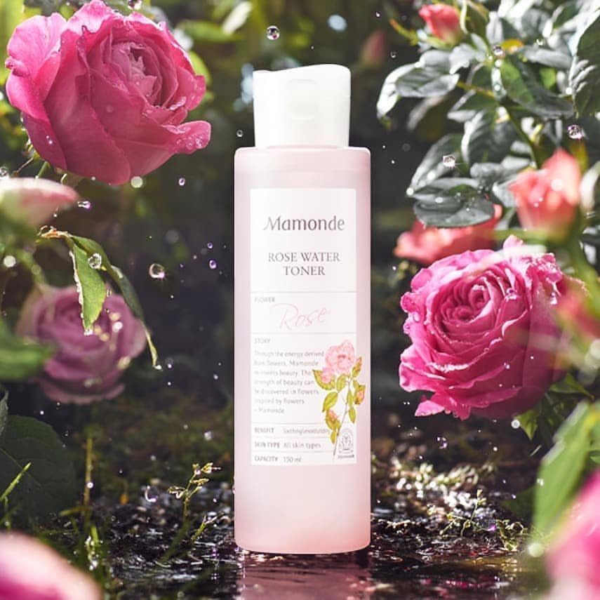 Nước hoa hồng Mamonde Rose Water Toner chiết xuất 90,97% nước hoa hồng 150ml