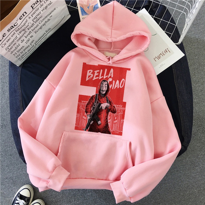 Áo hoodie in họa tiết La Casa De Papel Money Heist House Of Paper thời trang cho nam