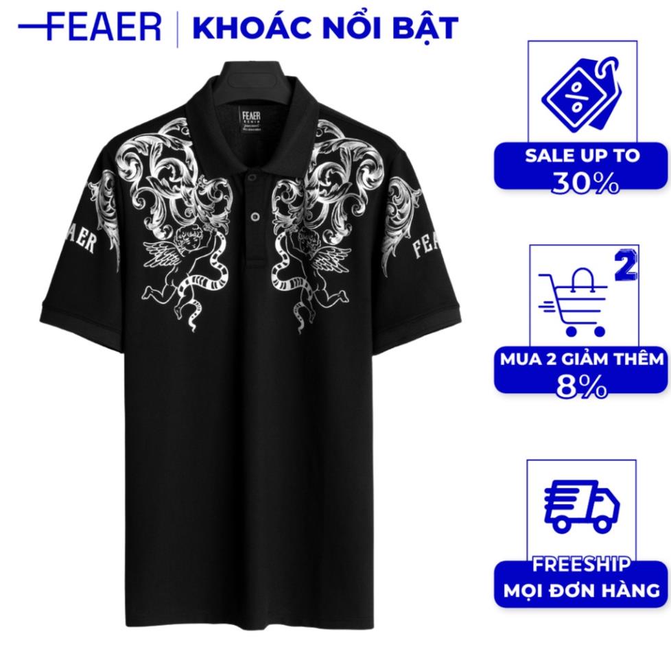 Áo polo nam cổ bẻ TWINKL ANGLE vải Cotton chuẩn form, sang trọng, trẻ trung - FEAER !