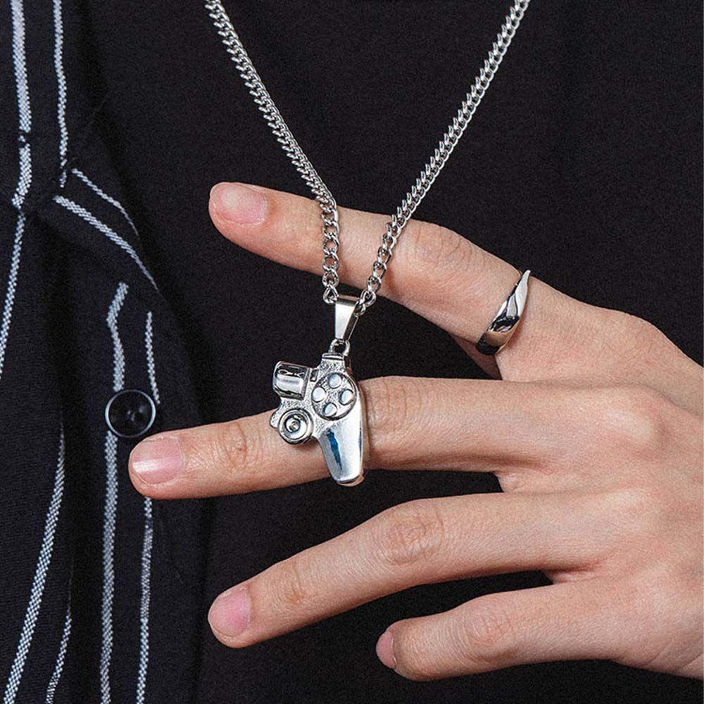 ANEMONE Set 2 Vòng Cổ Choker Từ Tính Thiết Kế Mặt Hình Máy Chơi Game Cầm Tay Cho Cặp Đôi