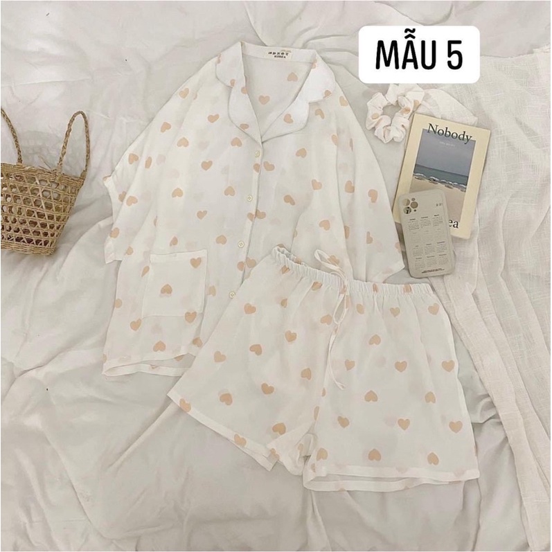 {ẢNH THẬT} Set đồ ngủ pijama hoạ tiết chất Kate thái | BigBuy360 - bigbuy360.vn