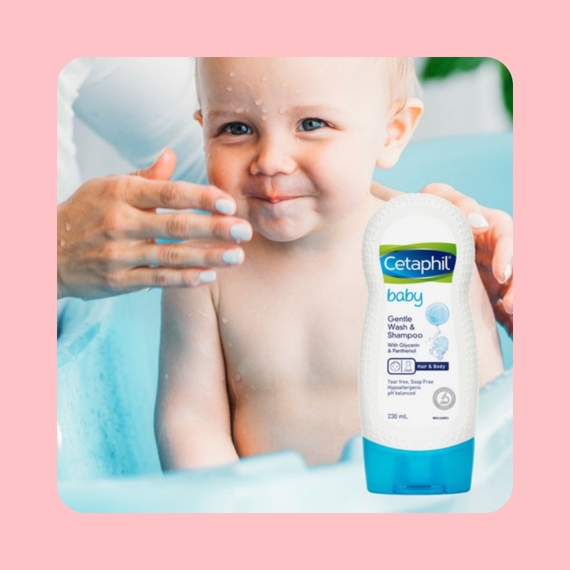 Sữa tắm gội toàn thân 2in1 Cetaphil Baby Wash &amp; Shampoo (230ml/400ml), Úc