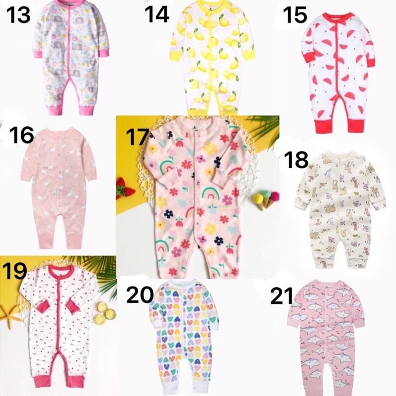 Body liền thân sleepsuit không vớ Baby cho bé trai bé gái (Link 2)