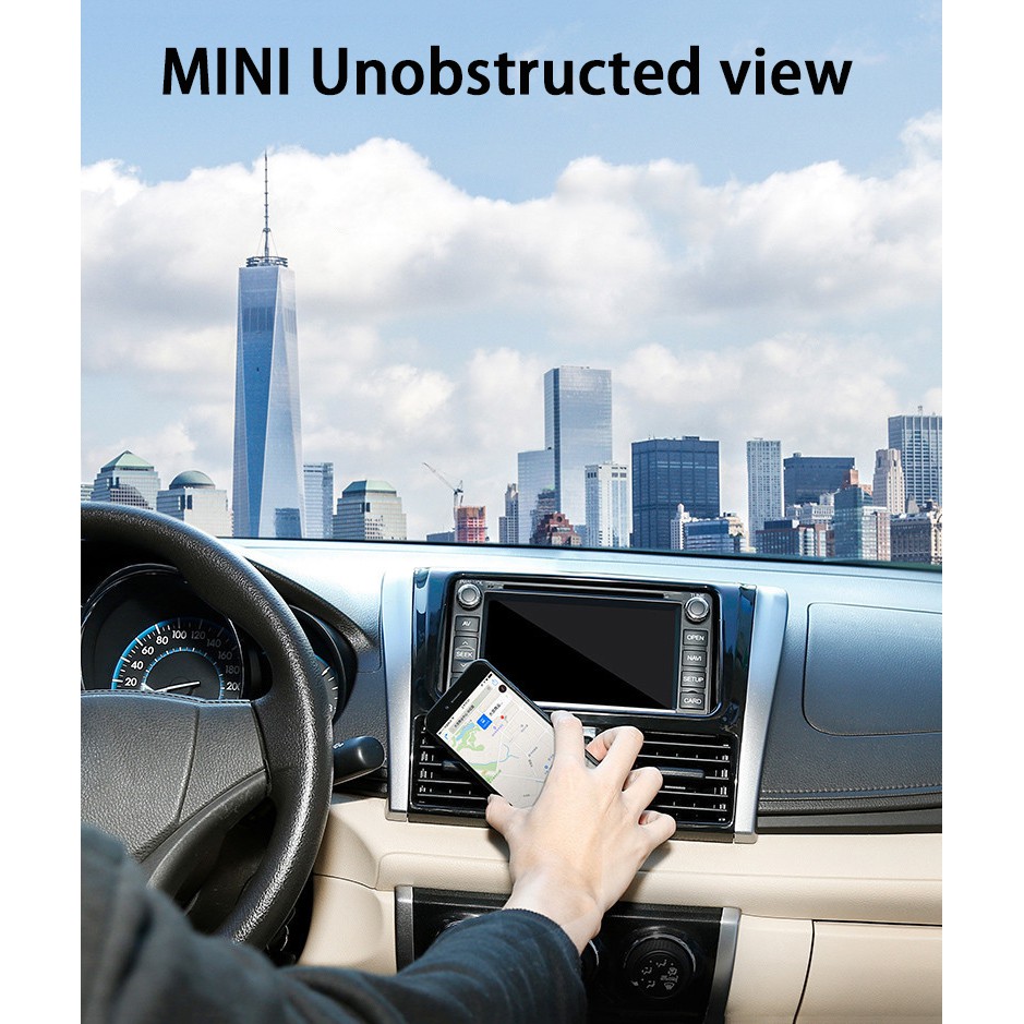 Giá Đỡ Điện Thoại Từ Tính Xoay 360 Độ Bằng Kim Loại Gắn Lỗ Thông Gió Xe Hơi° Kẹp Dính Xoay