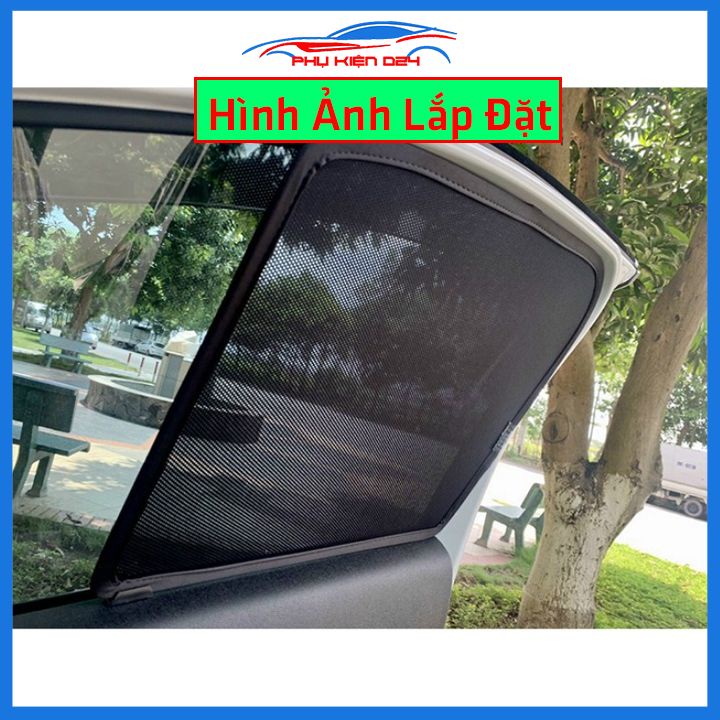 Bộ 4 rèm chắn nắng nam châm Kia Seltos 2020-2023 khung cố định chống tia UV
