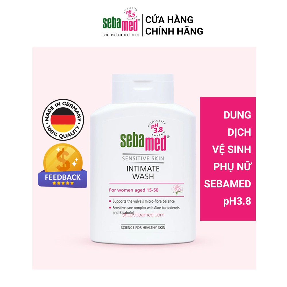 [Chính Hãng] Dung dịch vệ sinh phụ nữ chuẩn cân bằng pHSebamed pH3.8