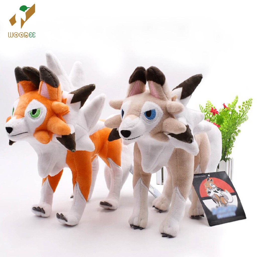 Gấu bông pokemon sói Lycanroc 25cm hàng Nhật