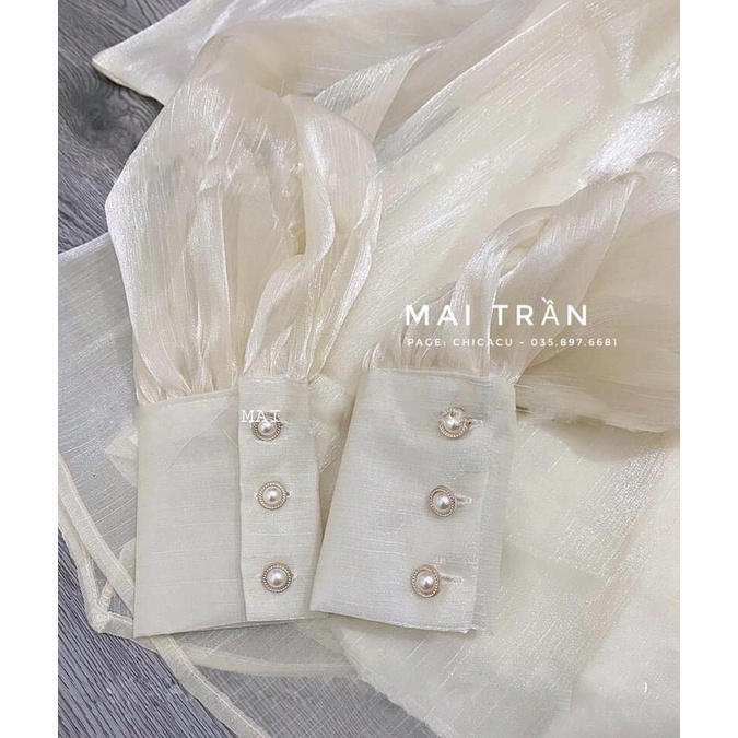 ÁO TƠ ÓNG 2 LỚP PHỐI NGỌC